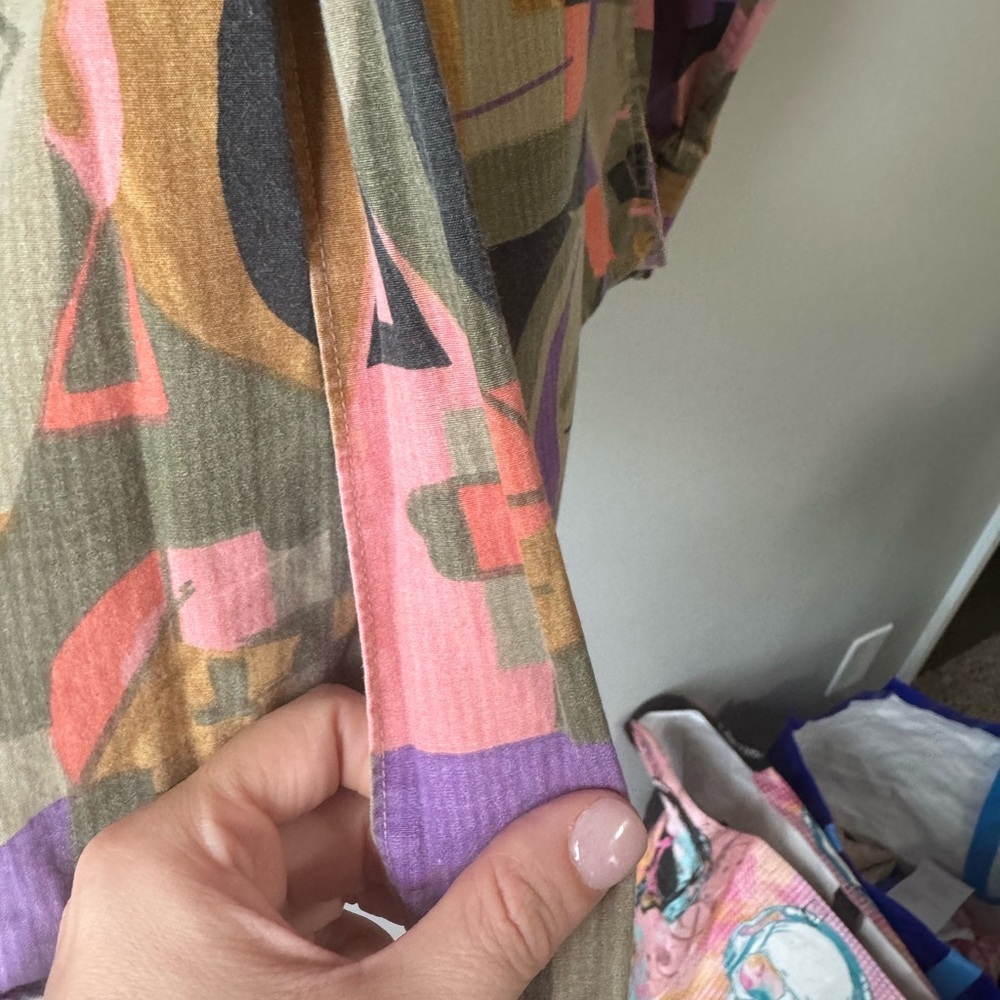 🎨 Vintage Colorful Abstract Button-Up Shirt – XL 🎨 - Picture 5 of 7